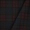 Red-Blue-Black Wool Polyester Plaid Check Twill Suiting Woven Fabric By the Yard